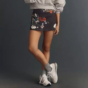 daily practice anthropologie floral skort